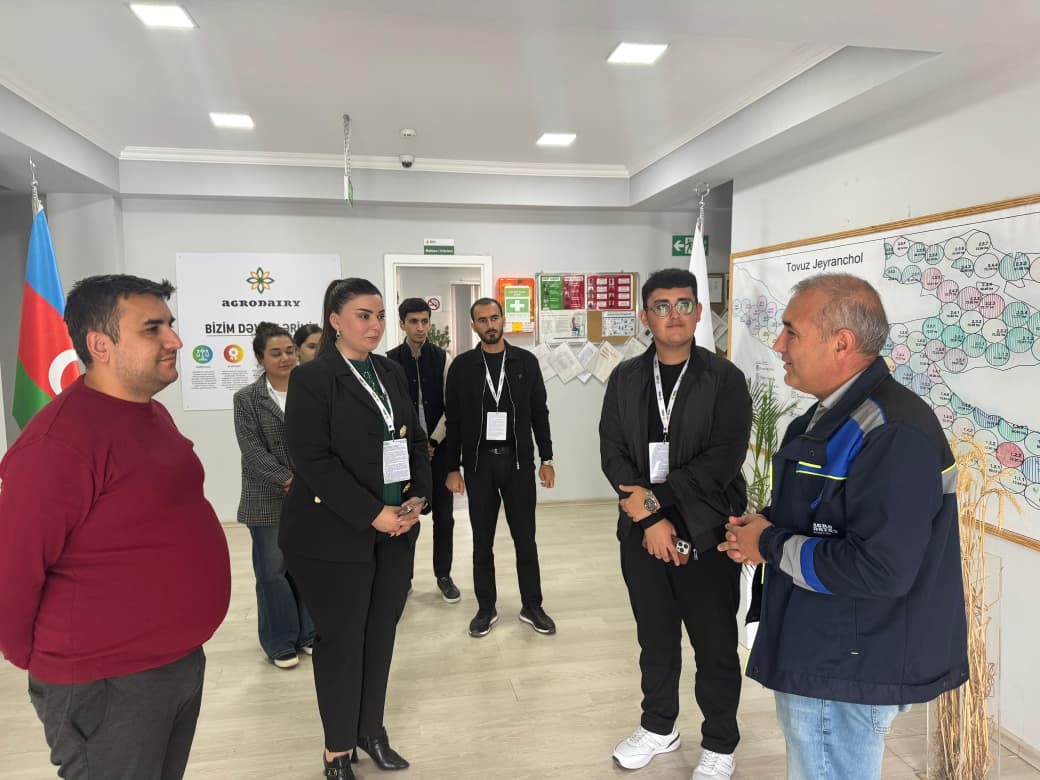 ADAU-nun tələbələri “Agro Dairy” MMC-nin Samux filialında olublar - FOTOLAR